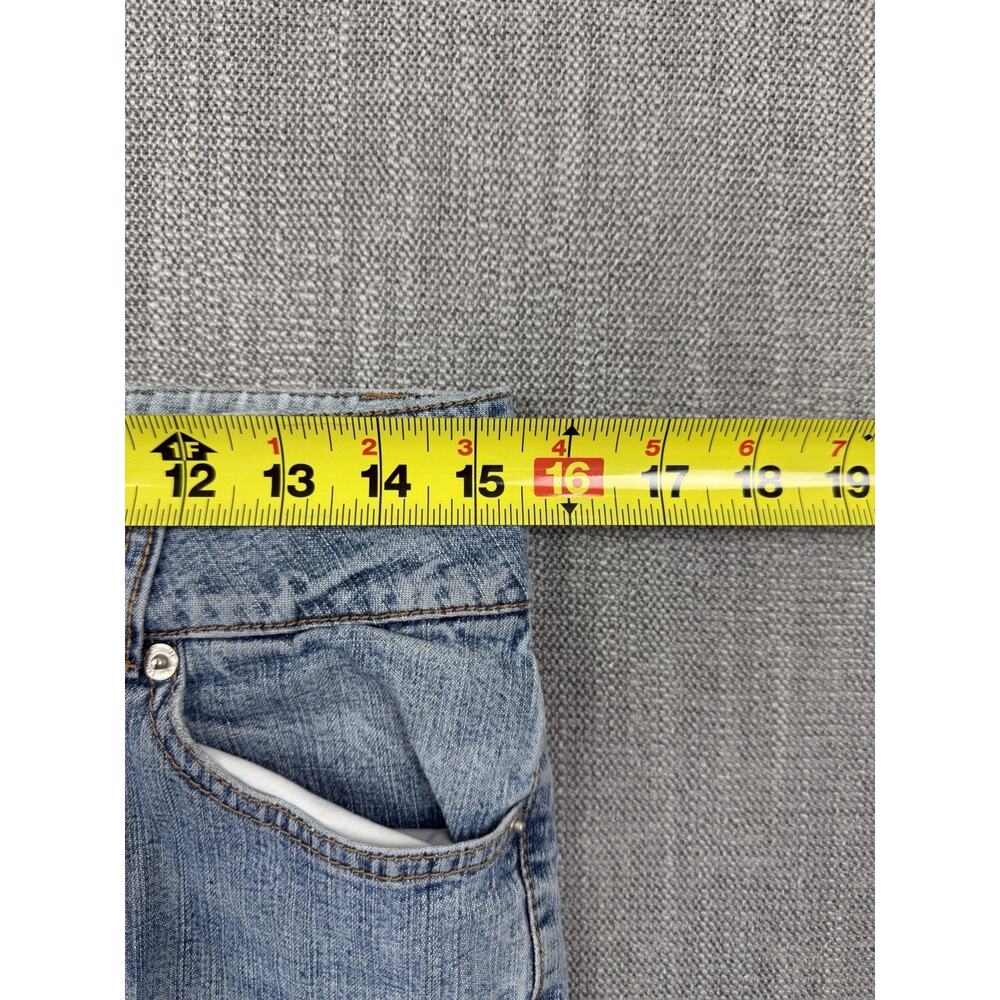 London Jean Women’s Size 6 Flare Jeans Light Wash Low Rise Stretch Denim Y2K - Picture 6 of 8